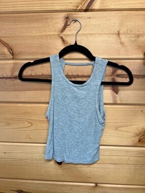 Destined Ribbed Tank Top - Light Gray